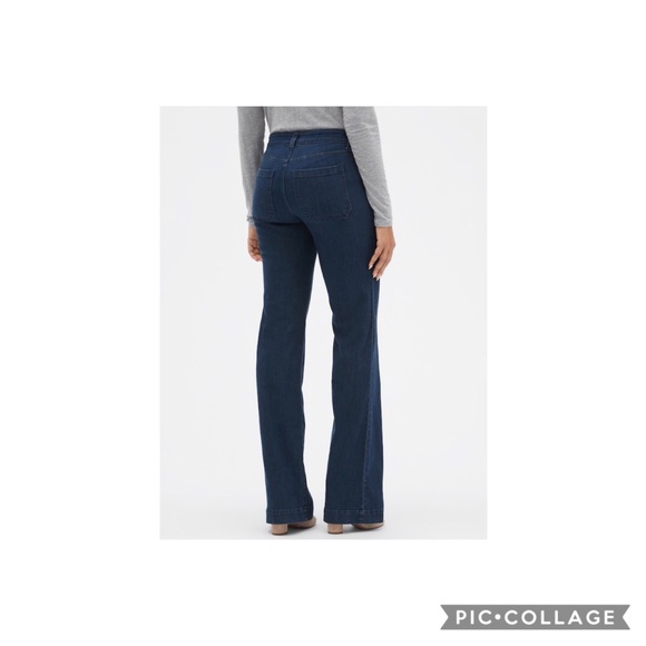 Mid Rise Wide-Leg  Jeans in stretch - Picture 2 of 4